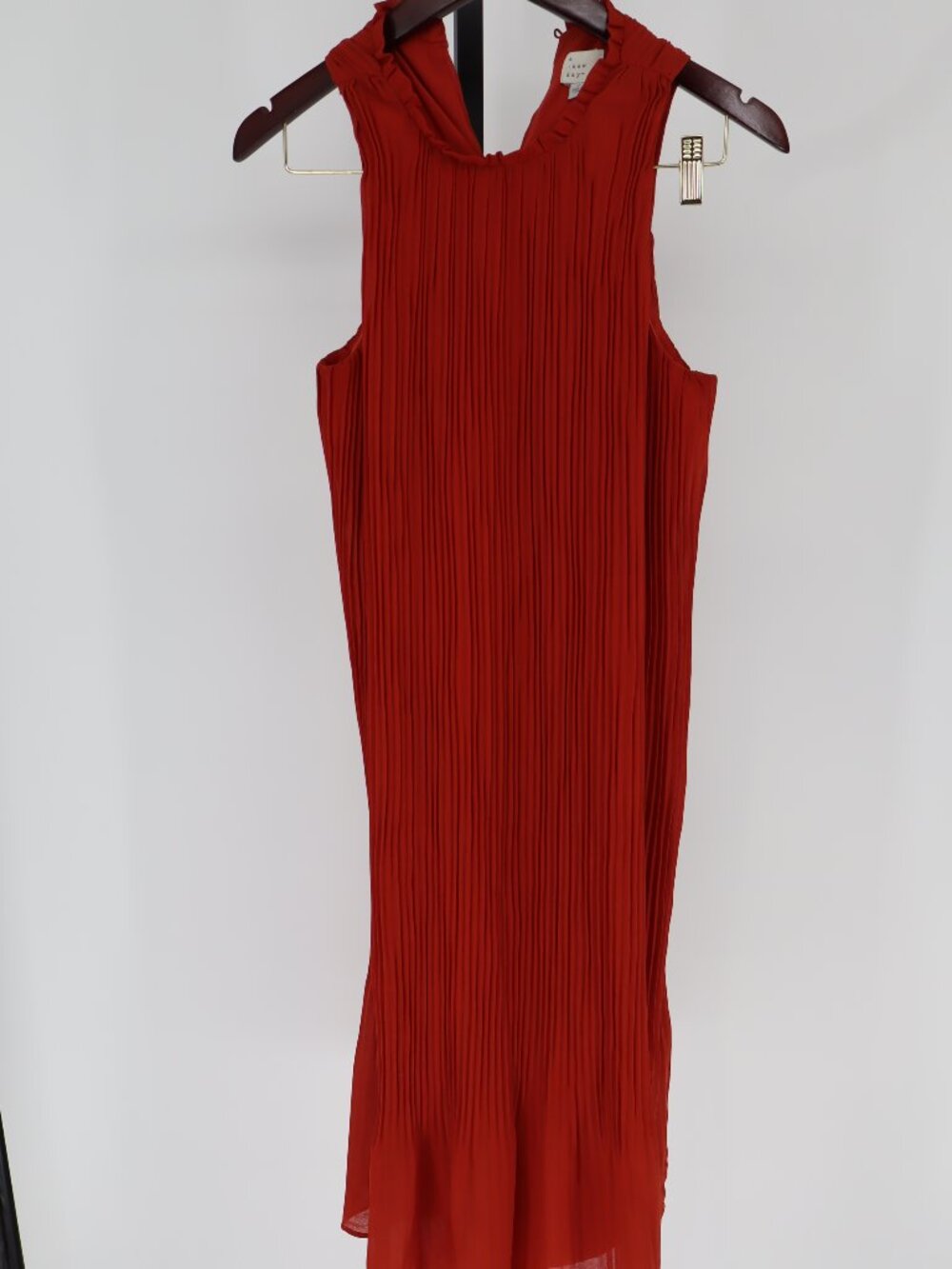 A New Day pleated sleeveless shift dress Size Small